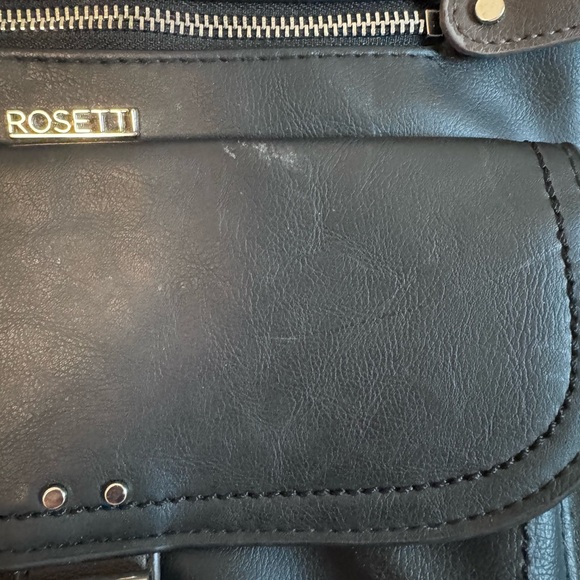 Rosetti Faux Leather Black/Brown Crossbody EUC No Defects - Picture 8 of 9